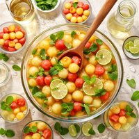 German Melonenbowle Melon Wine Punch