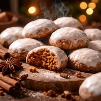 German Pfeffernusse with Frosting Pepper Nuts