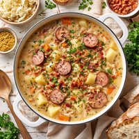 German Potato Kraut Soup