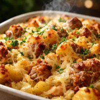 German Sauerkraut and Potato Casserole