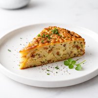 German Savory Potato Cake Kartoffelkuchen