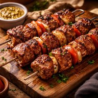 German Style Grilled Pork Kebab