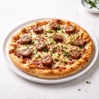 German Style Sausage Pizza