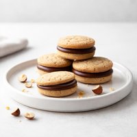 Gianduia Sandwich Cookies Chocolate Hazelnut