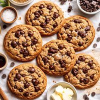 Giant Brown Sugar Chocolate Chip Cookies