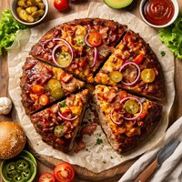 Giant Burger a Round Meatloaf