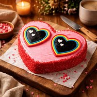 Giant Heart Sunglasses Cake