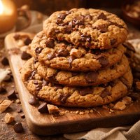 Giant Toffee Chocolate Chip Cookies