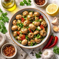 Gilroy Marinated Garlic Mushrooms