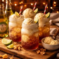 Ginger Ale Ice Cream Floats