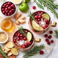 Ginger and Cranberry Mule