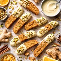 Ginger Biscotti with White Chocolate