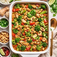 Ginger Cashew Chicken Casserole