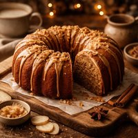 Ginger Chai Glazed Bundt Cake