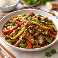 Ginger Lamb or Chicken Stir Fry