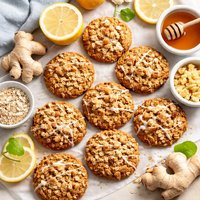 Ginger Lemon Oatmeal Cookies