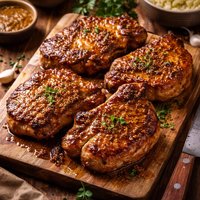Ginger Mustard Pork Chops