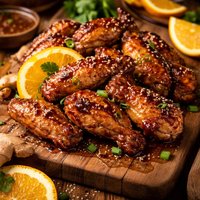 Ginger Orange Chicken Wings