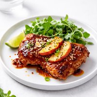 Ginger Peach Barbecued Chicken