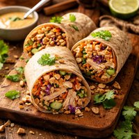 Ginger Peanut Chicken Salad Wrapsyou