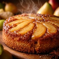 Ginger Pear Upside Down Cake
