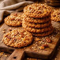 Ginger Pecan Oatmeal Crisps