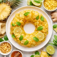 Ginger Pineapple Jello Mold