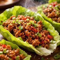 Ginger Pork Lettuce Wraps