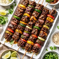 Ginger Soy Beef Kabobs