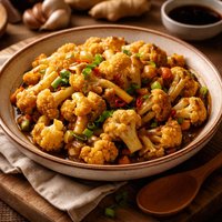 Ginger Stir Fried Cauliflower with Oyster Sauce