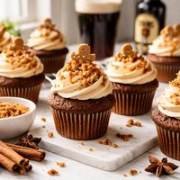 Gingerbread Guinness Cupcakes