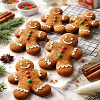 Gingerbread Men from a Cake Mix