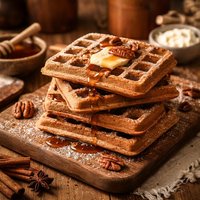 Gingerbread Spelt Waffles