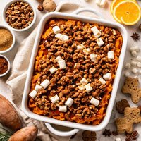 Gingerbread Sweet Potato Casserole