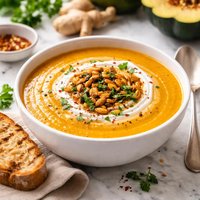 Gingered Acorn Squash Soup