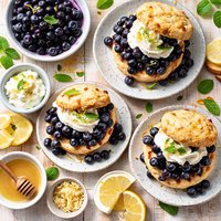 Gingered Blueberry Shortcake