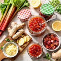 Gingered Rhubarb Jam