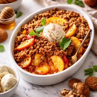 Gingersnap Peach Crisp