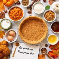 Gingersnap Pumpkin Pie Recipe Tasteofhome Com