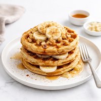 Gingery Banana Waffles