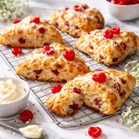 Glace Cherry Scones