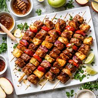 Glazed Apple Pork Kabobs