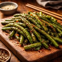 Glazed Chinese Long Beans or Green Beans