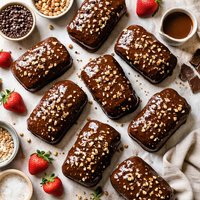 Glazed Chocolate Mini Loaves