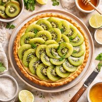 Glazed Kiwi Tart