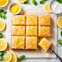 Glazed Lemon Jello Cake