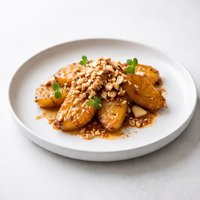 Glazed Pineapple with Macadamia Nut Crunch