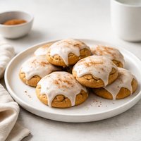 Glazed Soft Pumpkin Cookies
