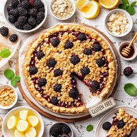 Gluten Free Blackberry Crumble Pie