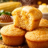 Gluten Free Buttermilk Cornbread Muffins from the Baking Beautie